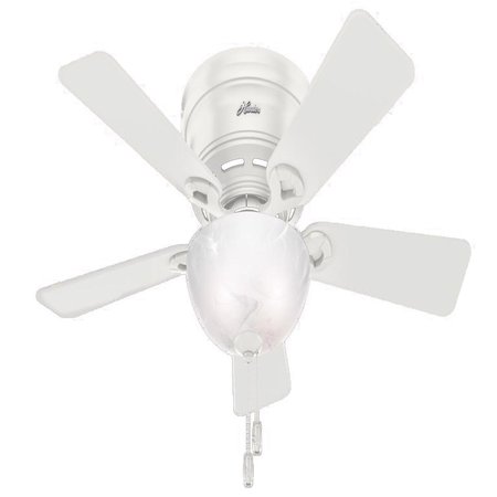HUNTER Hunter Haskell 42 in. White LED Indoor Ceiling Fan 52138